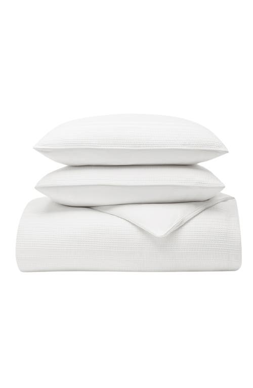 Boll & Branch Waffle Weave Organic Cotton Duvet Cover & Sham Set in White at Nordstrom