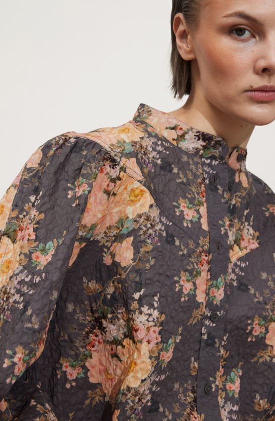 & OTHER STORIES & OTHER STORIES FLORAL PRINT COTTON SHIRT 