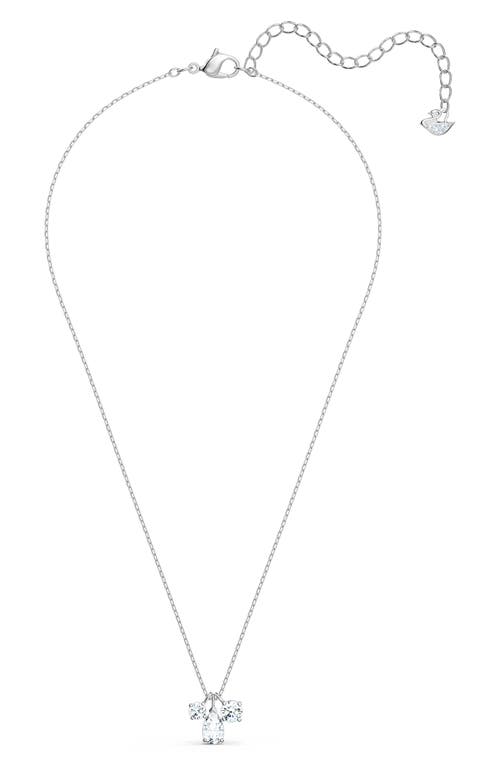 Shop Swarovski Mesmera  Crystal Pendant Necklace In Silver/clear Crystal