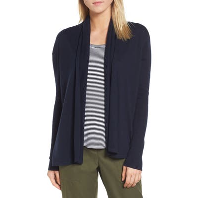Nordstrom Signature Cashmere Blend Cardigan, Blue