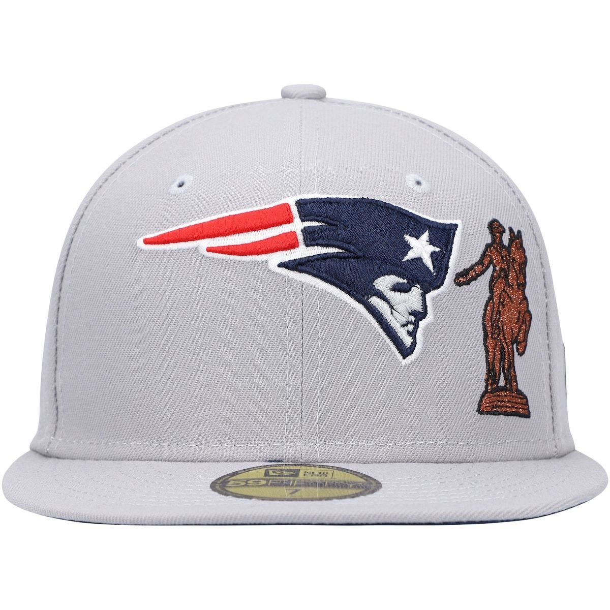 gray patriots hat