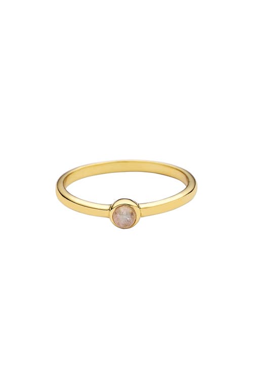 Awe Inspired Moonstone Ring in Gold Vermeil