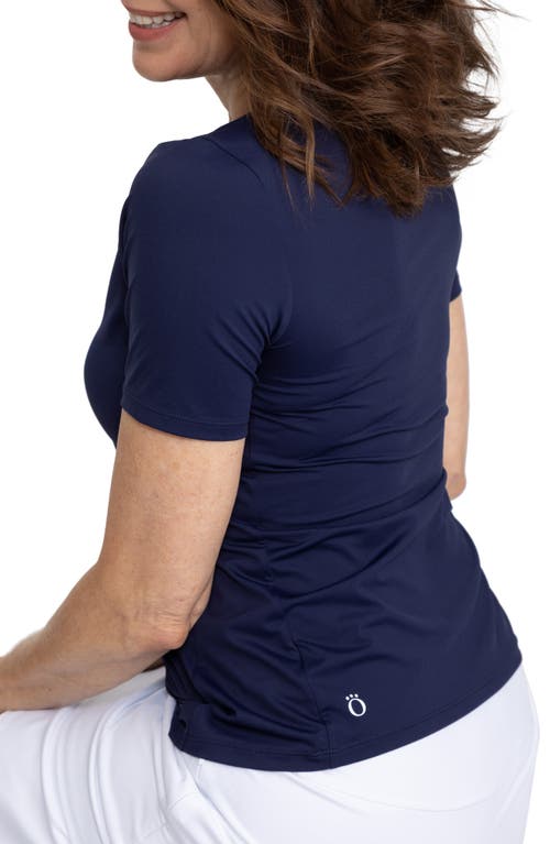 Shop Kinona Tee It Up Recycled Blend Golf T-shirt In Navy