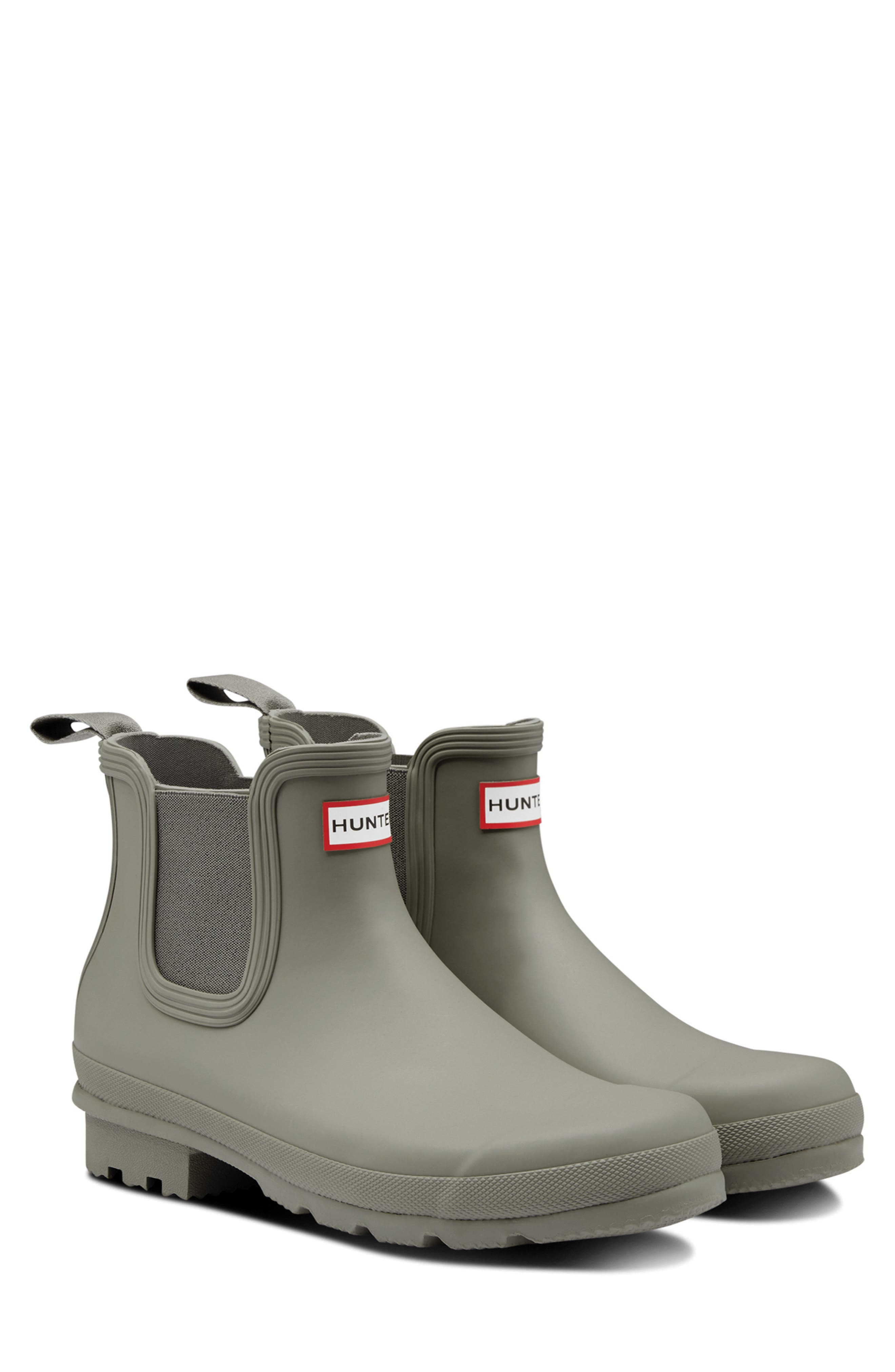 hunter grey chelsea boots