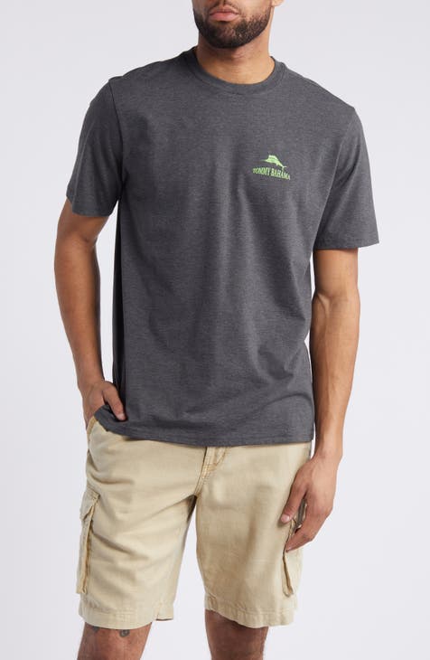 Tommy Bahama Steakin It Easy Graphic T-Shirt in Blue Canal Heather