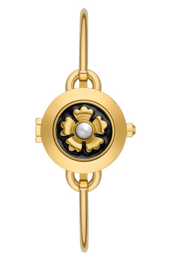 Shop Tory Burch The Mille Bangle Watch Set, 27mm In Gold