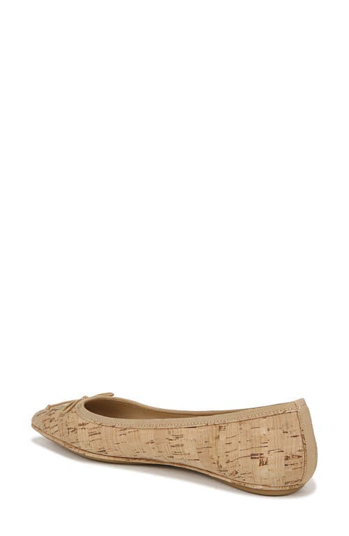 Veronica Beard Beatrix Leather Bow Ballerina Flats In Natural