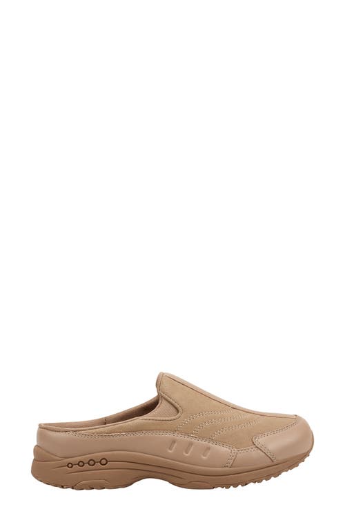 Shop Easy Spirit Traveltime Clog Sneaker In Camel Taupe/camel Taupe