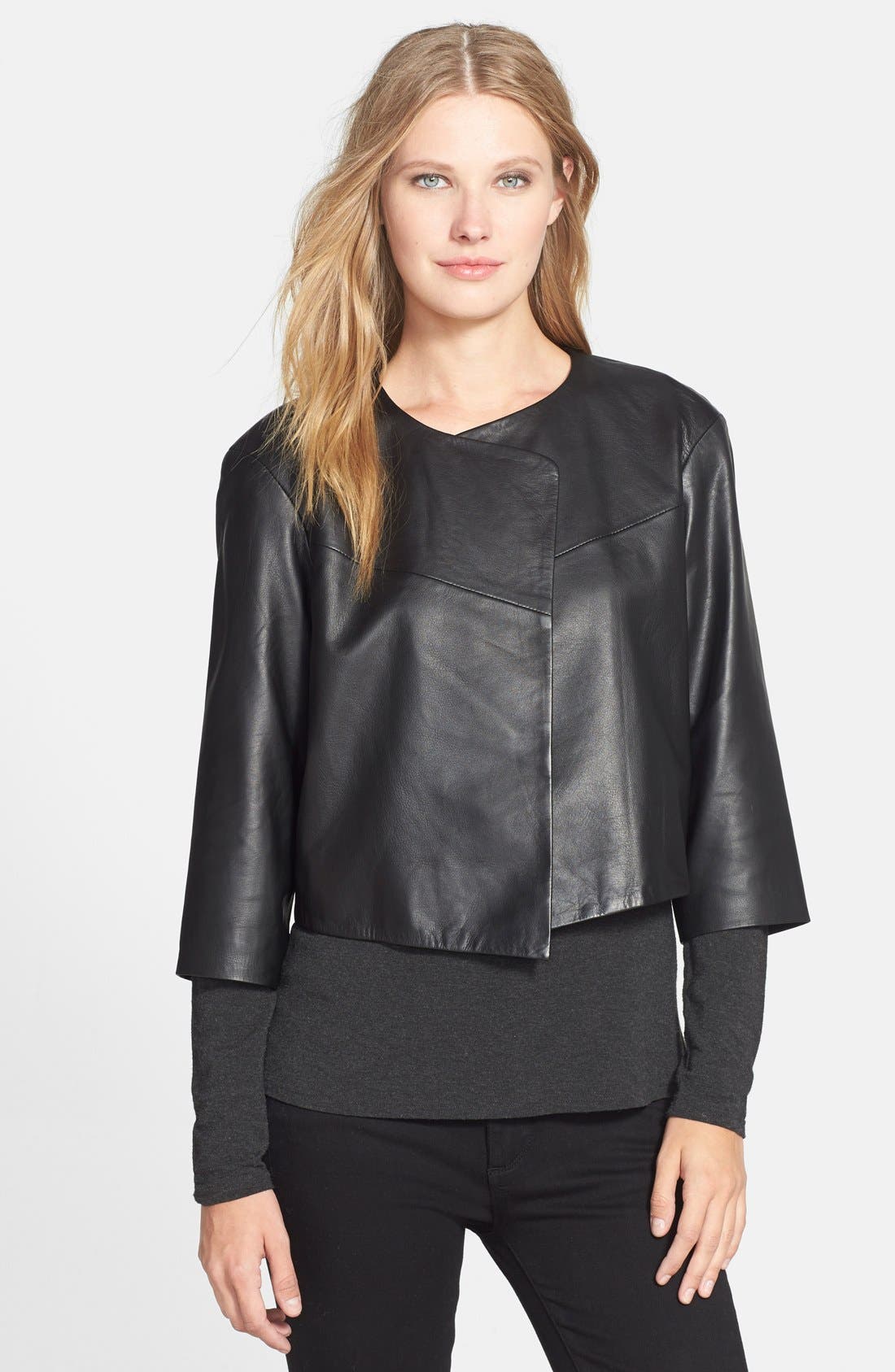 eileen fisher cropped jacket