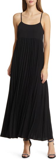 Pleated Maxi Dress