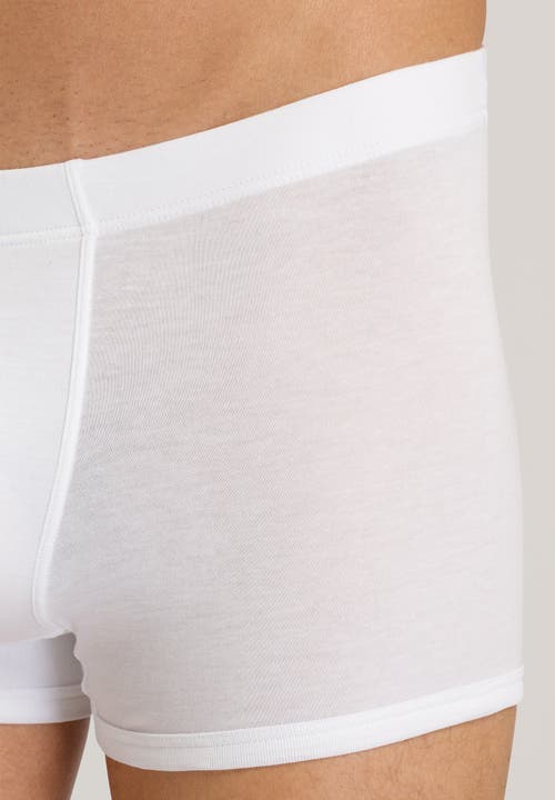 Shop Hanro Sea Island Cotton Boxer Brief In White