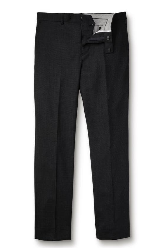 Shop Charles Tyrwhitt Slim Fit End On End Ultimate Performance Suit Trouser In Charcoal Grey