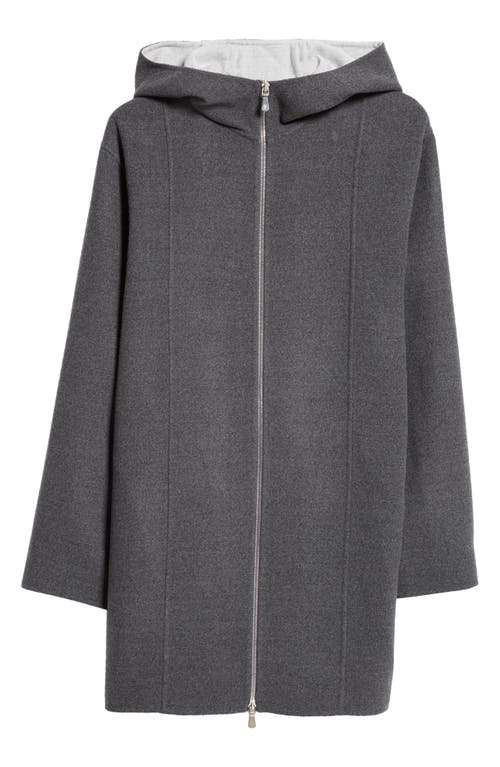 Shop Eleventy Micron Double Face Wool Coat In Grey