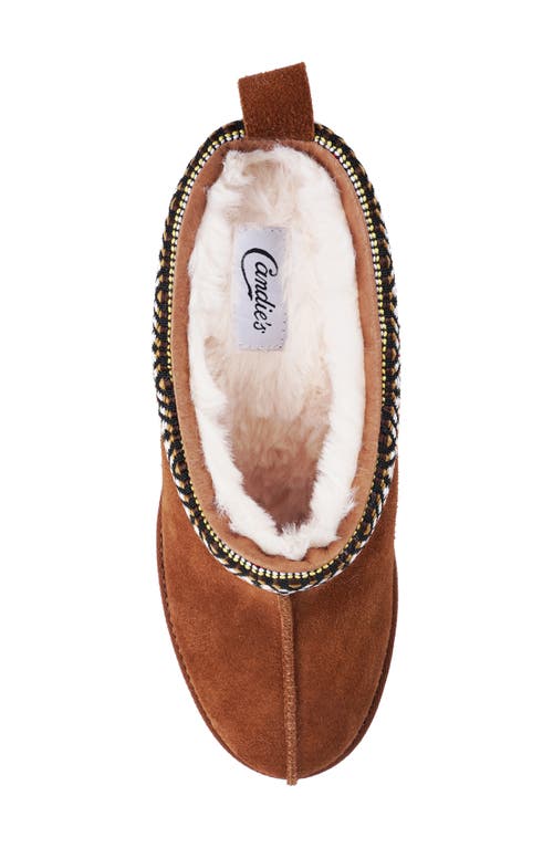 Candies Candie's Leora Platform Clog In Chestnut Suede