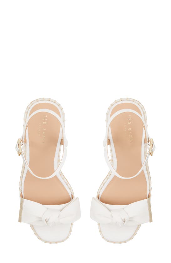 Shop Ted Baker Gia Espadrille Sandal In White