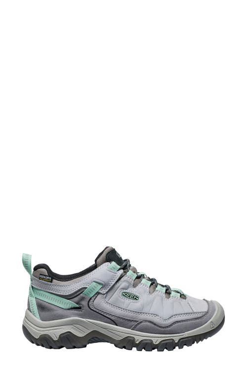 Keen Targhee Iv Waterproof Hiking Shoe In Alloy/granite Green
