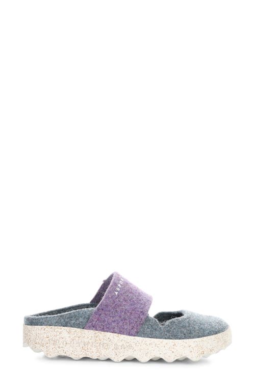 Shop Asportuguesas By Fly London Canu Mule In Grey Blue/purple Felt