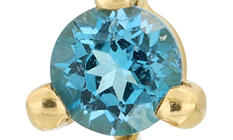 Bony Levy Blc Semiprecious Stones Drop Earrings In 14k Yg London Blue Topaz