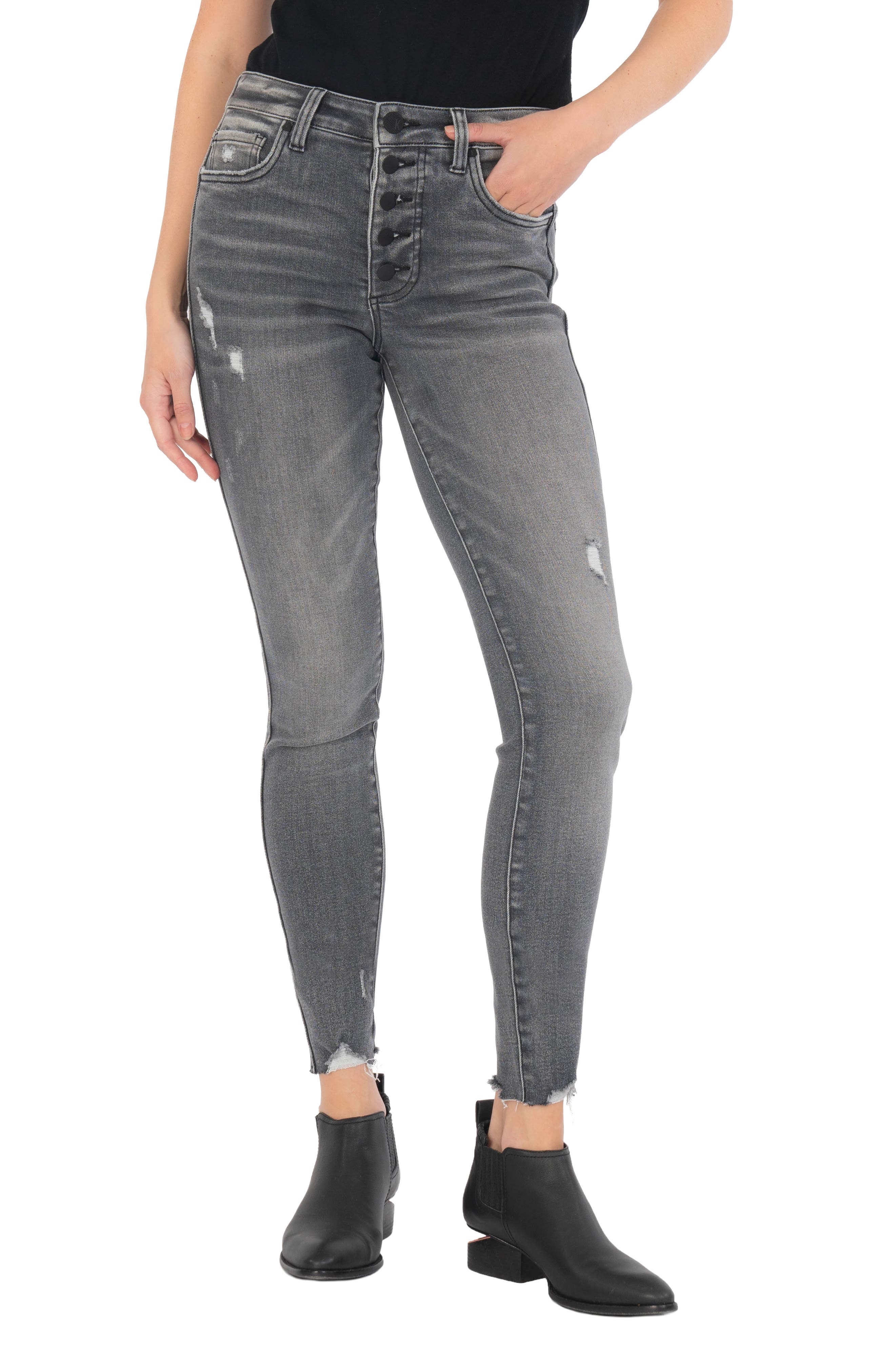 ladies grey jeans size 12