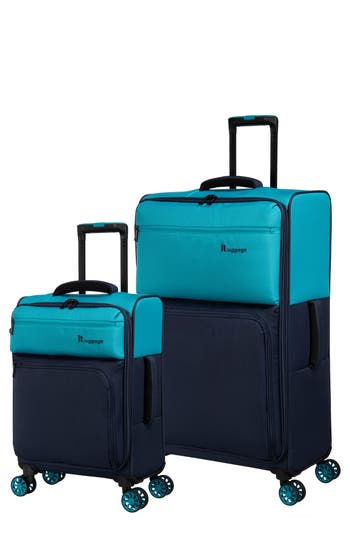 Shop It Luggage Duo-tone 2-piece Luggage Set In Breeze/dress Blues