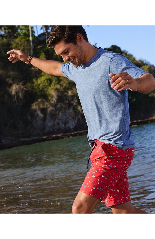 LANDS' END LANDS' END SHORT SLEEVE SWIM TEE RASH GUARD