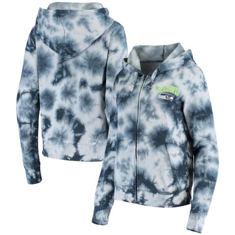 Seattle Seahawks Fanatics Branded Women's Forever Fan Full-Zip Hoodie -  College Navy/Neon Green