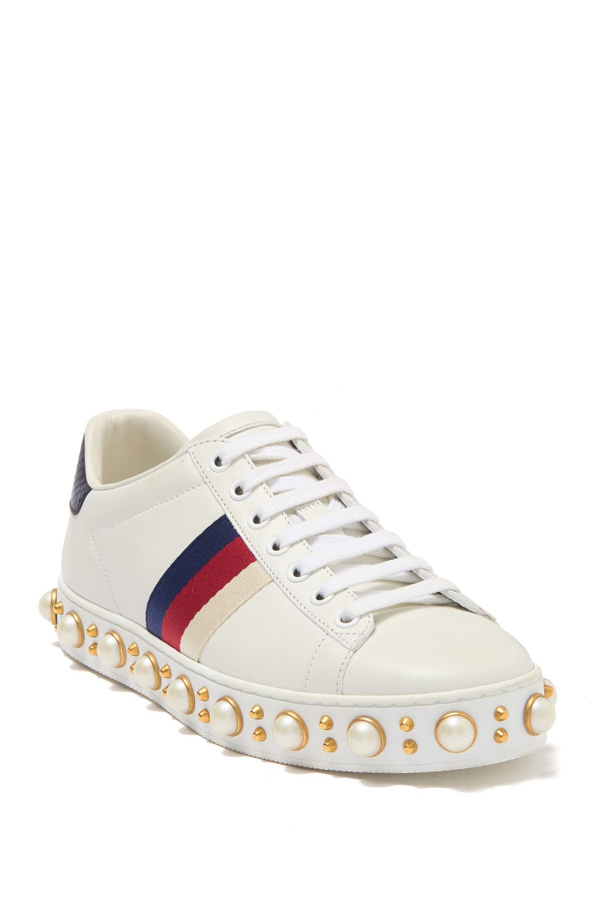 gucci sneaker with pearls