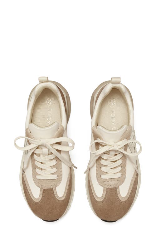 Shop Tory Burch Good Luck Sneaker In White/new Ivory/cerbiatto