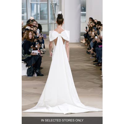 Ines Di Santo Promise Detachable Bow & Train, Size IN STORE ONLY - Ivory