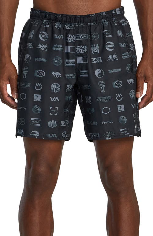 Shop Rvca Yogger Stretch Athletic Shorts In Arena