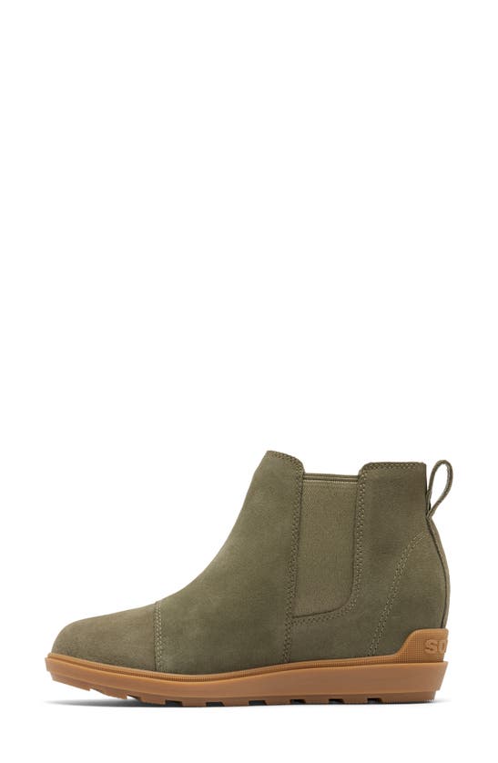Sorel Evie Ii Chelsea Bootie In Stone Green/ Gum 2