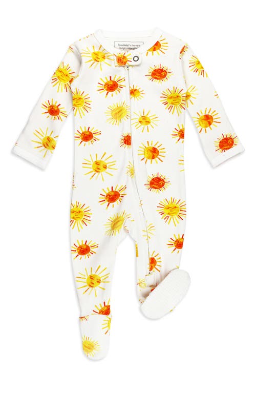 L'Ovedbaby x 'The Very Hungry Caterpillar' Fitted One-Piece Organic Cotton Footie Pajamas Suns at Nordstrom,