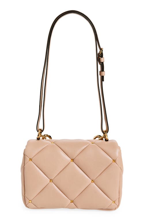 VALENTINO GARAVANI VALENTINO GARAVANI ROCKSTUD SPIKE QUILTED LEATHER SHOULDER BAG 