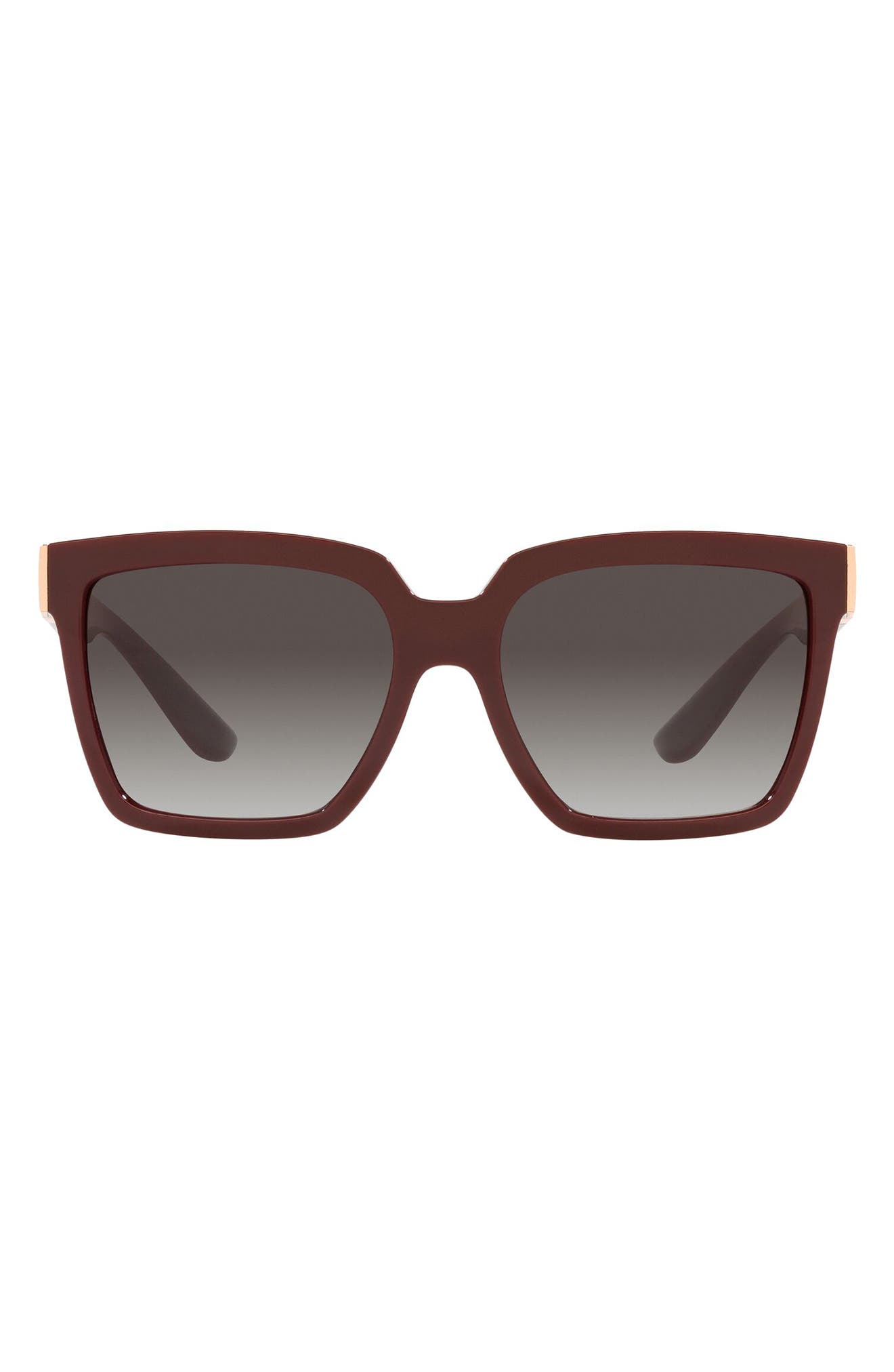Dolce & Gabbana 56mm Square Sunglasses in Bordeaux at Nordstrom