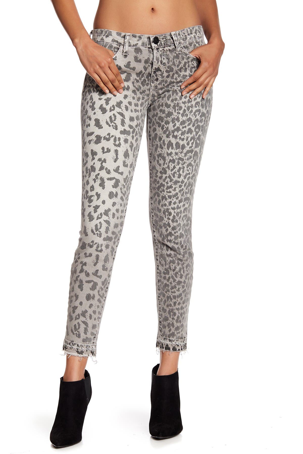 current elliott leopard print jeans