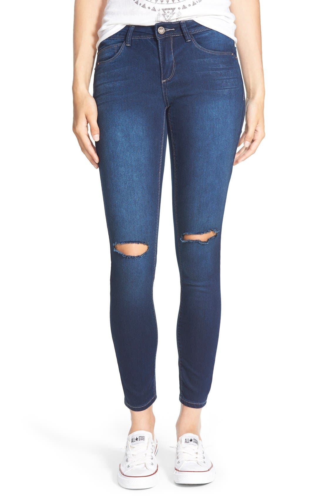 HART Denim 'Brodie Axel' Super Skinny Jeans (Dark Stone) Nordstrom