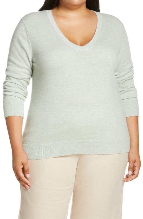 Våbenstilstand Stærk vind indad Women's 100% Cashmere Plus-Size Sweaters | Nordstrom