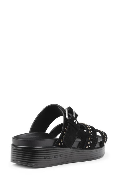 Shop Donald Pliner Platform Wedge Slide Sandal In Black