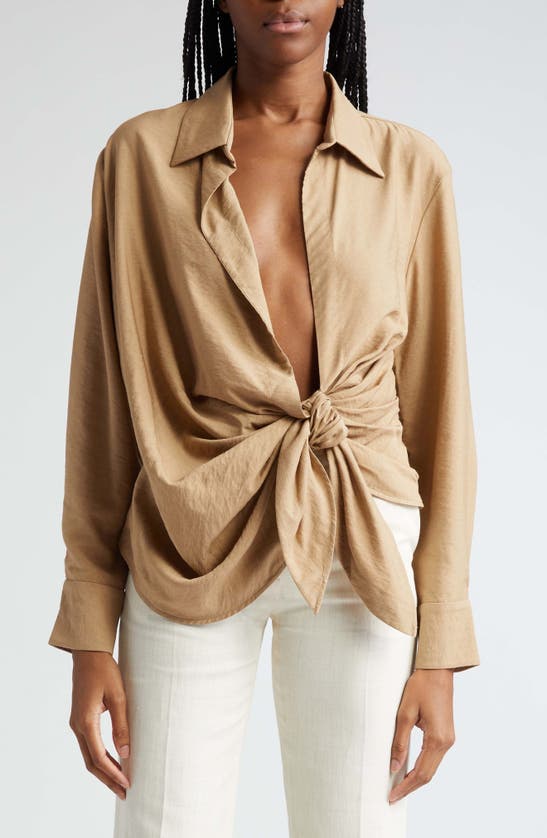Jacquemus Beige Le Chouchou 'la Chemise Bahia' Shirt In Beige