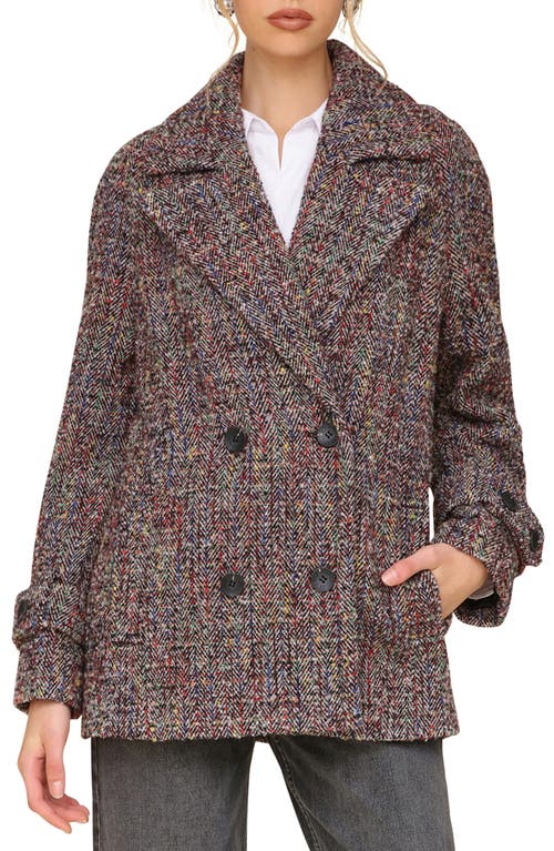 AVEC LES FILLES AVEC LES FILLES HERRINGBONE PEACOAT 