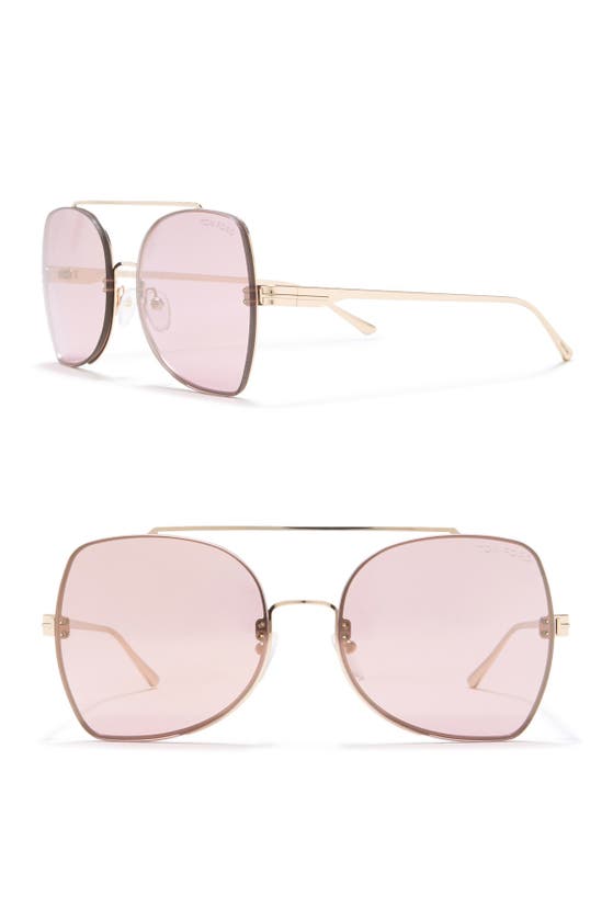 Tom Ford Scout 58mm Navigator Sunglasses In Pink