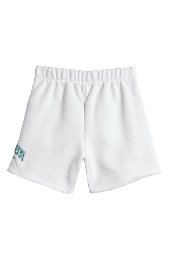 Shop Pacsun Kids' Logo Sweat Shorts In Bright White