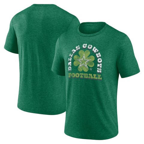 Men's Fanatics Branded Heather Kelly Green Philadelphia Eagles Official Retro Tri-Blend T-Shirt Size: Medium