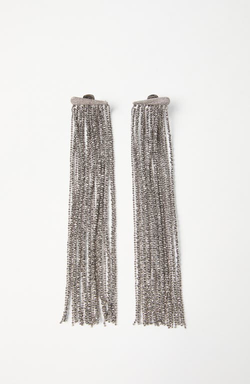 Shop Brunello Cucinelli Vetro And Sterling Silver Earrings