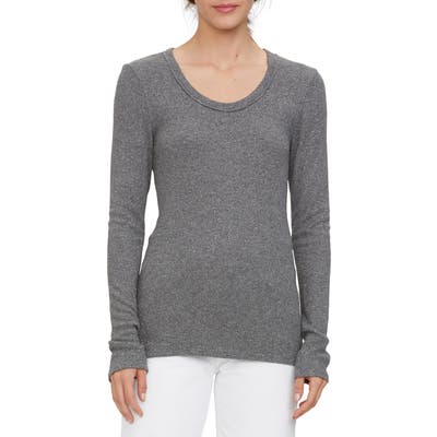 Michael Stars Letta Metallic Top, Grey