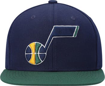 Youth Mitchell & Ness Navy/Green Dallas Mavericks Two-Tone Snapback Hat