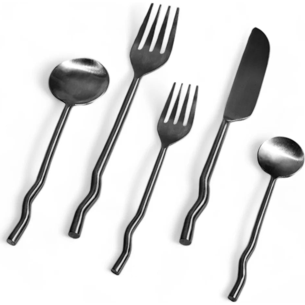 Meso Goods Emma Silverware In Silver