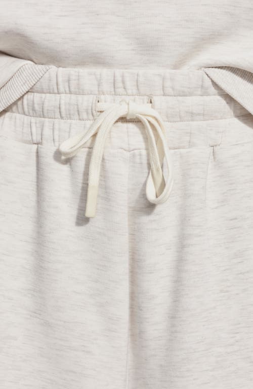 Varley Atrium Drawstring Shorts In Ivory Marl