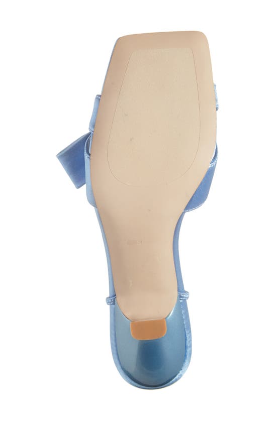 Shop Jeffrey Campbell Take A Bow Slingback Sandal In Light Blue Satin