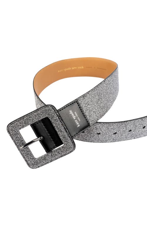 Kate Spade New York glitter belt Gunmetal at Nordstrom,